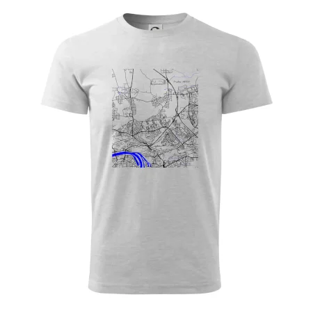 Praha 18200 - Mapa s vodními toky