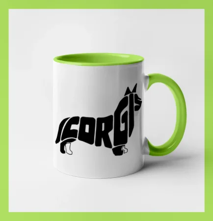 Corgi - nápis v těle