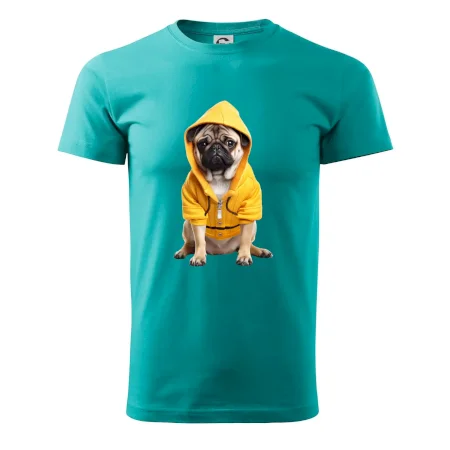 Mops v mikině