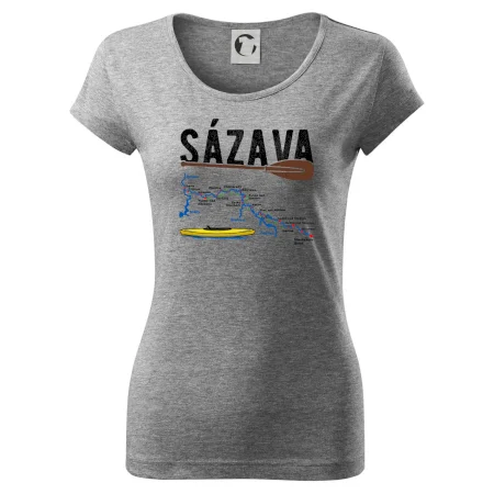 Mapa řeky Sázavy