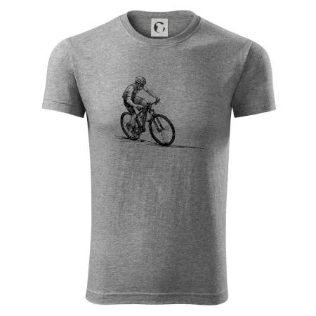 MTB kreslený cyklista
