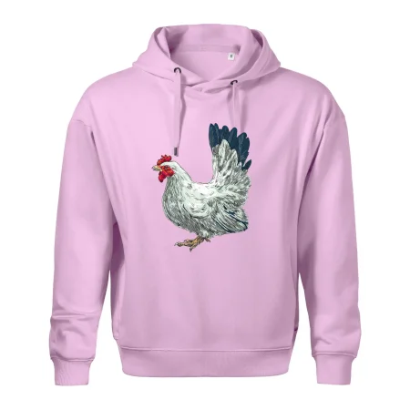Slepice kreslená bílá