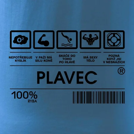 Čárový kód  - Plavec/plavkyně