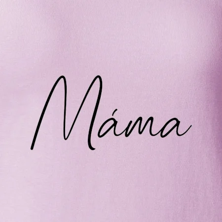 Nápis psací na prsou - máma