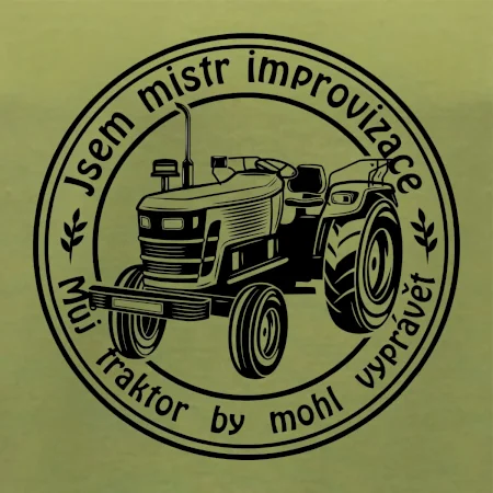 Mistr improvizace starý traktor