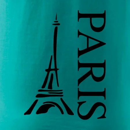 Paris nápis Eiffelovka na výšku