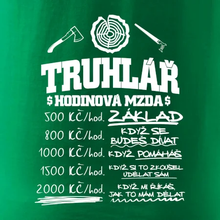 Hodinová mzda truhlář