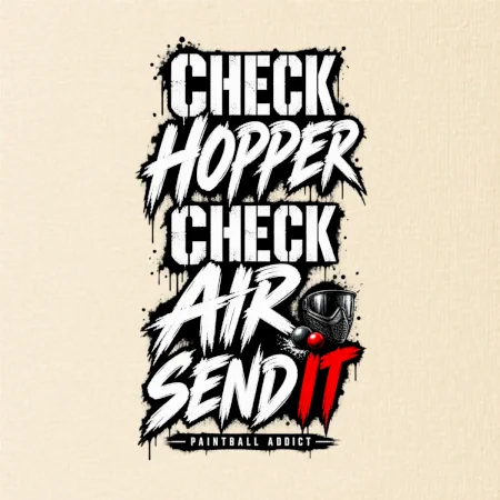 Kontrola zásobníku check hopper air paintball