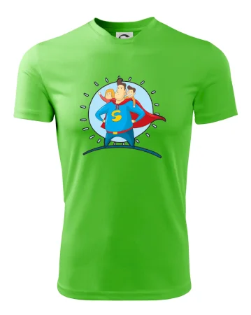 Táta superman - holka a kluk