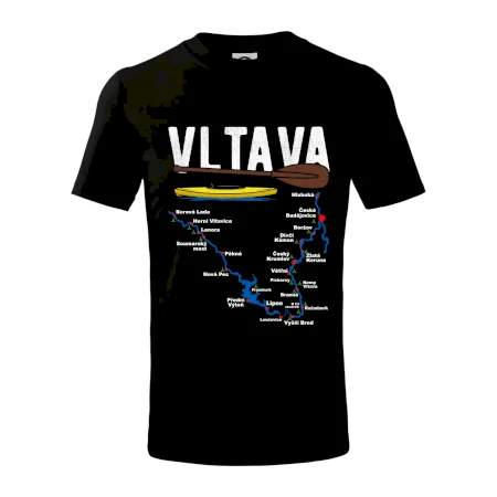 Mapa řeky Vltavy
