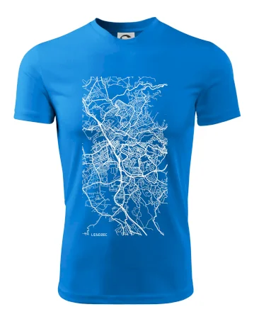Černobílá mapa Liberec