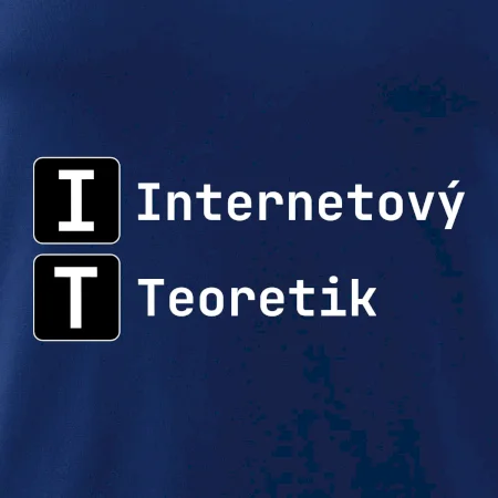 IT Nápis Internetový Teoretik