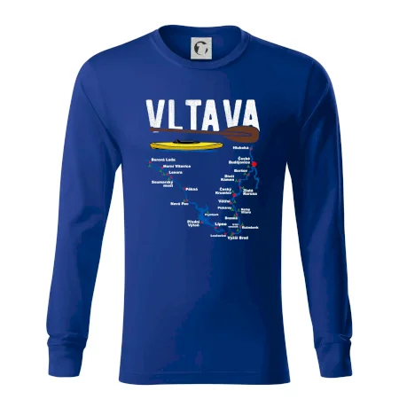 Mapa řeky Vltavy