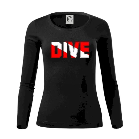 Dive nápis vlajka
