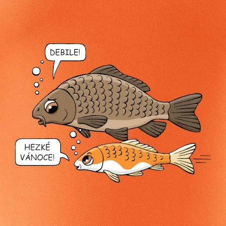 Hezké Vánoce Kapr a Koi kapr (Hana-creative)
