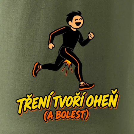 Běžecké tření tvoří oheň