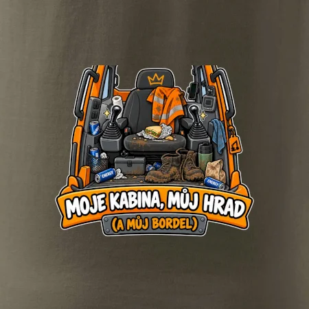 Kabina bagristy můj hrad a můj bordel