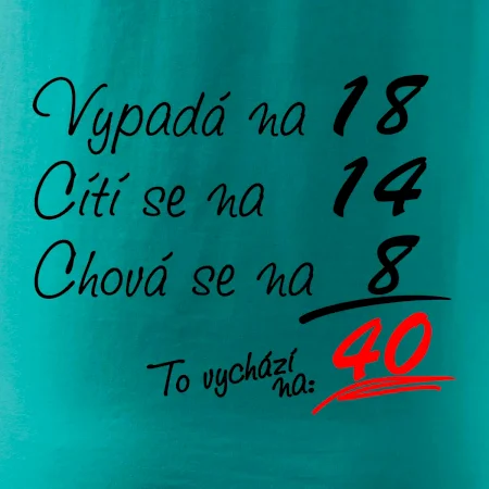 Vypadá, cítí se, chová se - 40 let