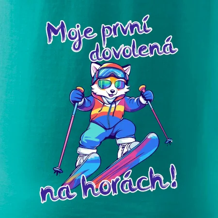 Moje první dovolená na horách modrá liška