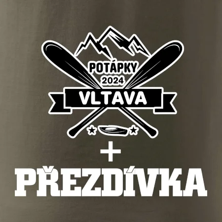 Na vodu - pádla hory (vlastní nápis)