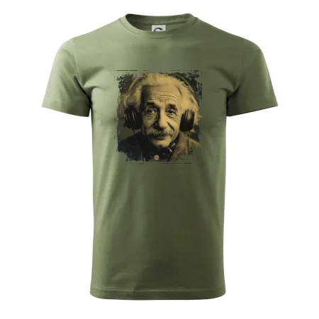 Albert se sluchátky