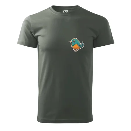 Ptáček kreslený na prsu