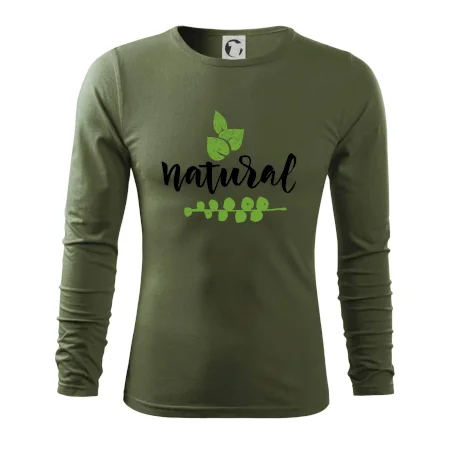 Natural - nápis v listech