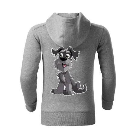 Knírač kreslený sedící