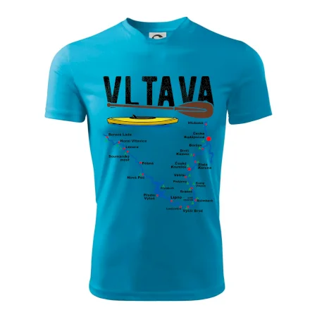 Mapa řeky Vltavy