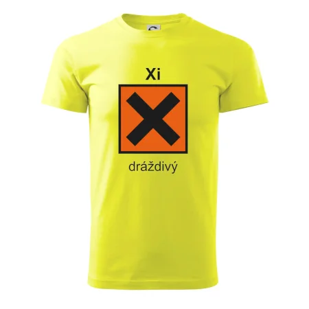 Xi Dráždivý - Výstražná tabulka na tričku