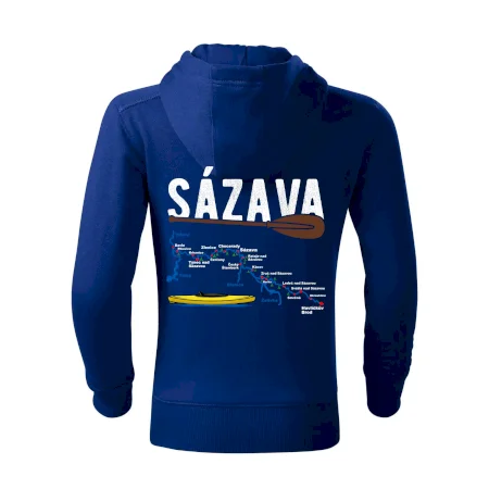 Mapa řeky Sázavy