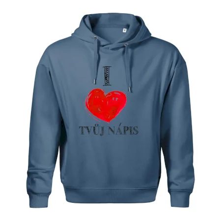 I love malované srdce - vlastní nápis