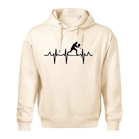 EKG stolní tenista stojící