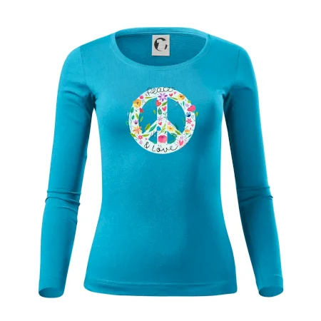 Peace and love symbol