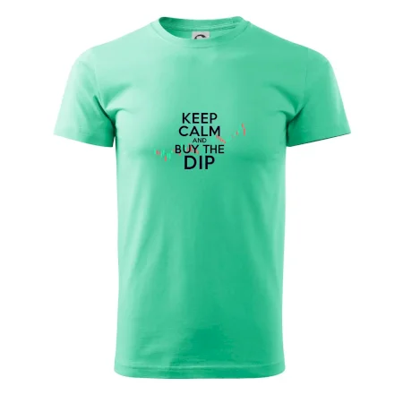 Zeleno červený graf Keep Calm and Buy the Dip