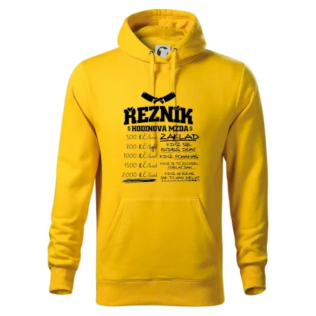 Hodinová mzda řezník