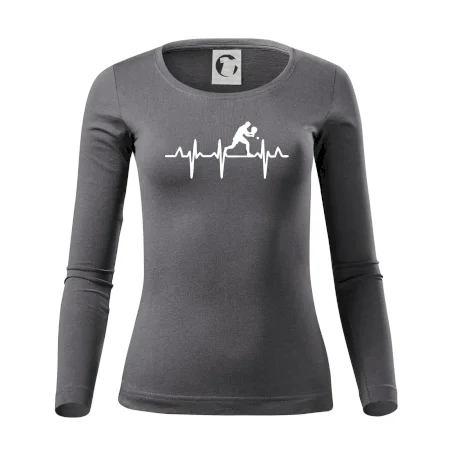 EKG stolní tenista stojící