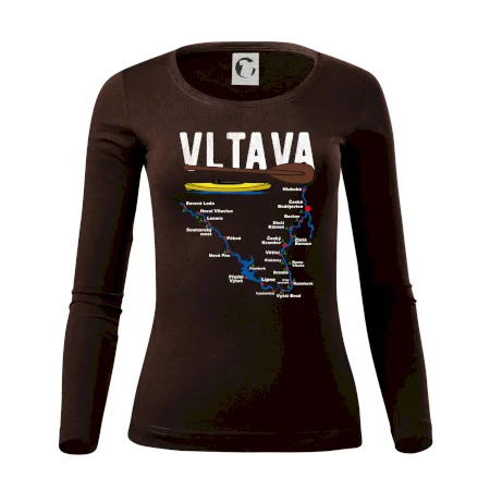 Mapa řeky Vltavy