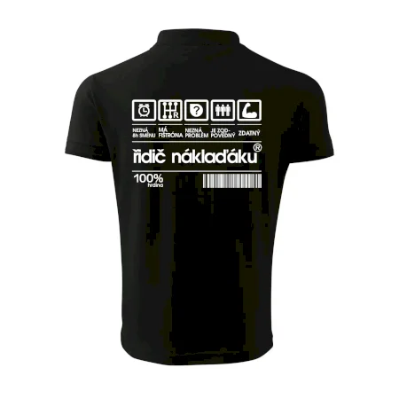 Čárový kód řidič náklaďáku