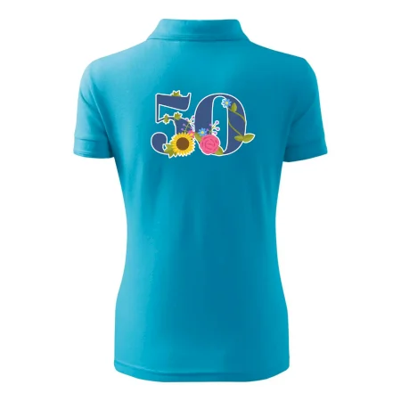 Květinové číslo kreslené - 50