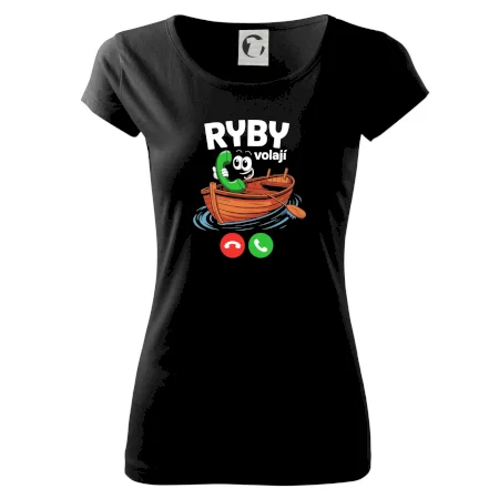 Karikatura ryby volají
