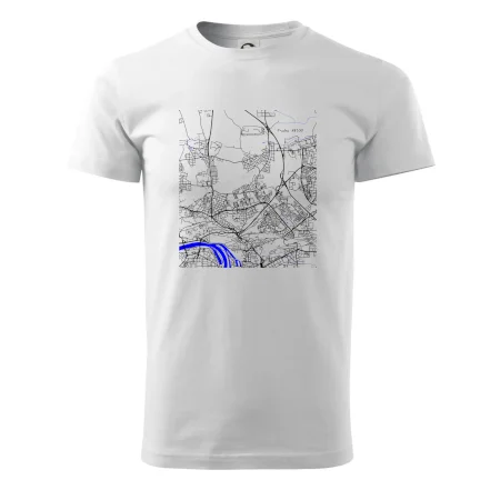 Praha 18200 - Mapa s vodními toky