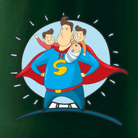 Táta superman - kluk, kluk a dítě