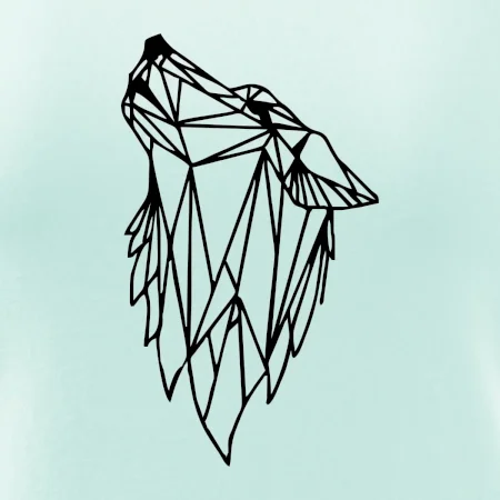 Geometrie - vlk - vyjící