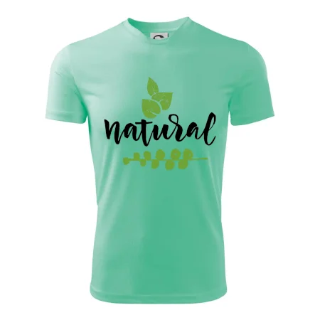 Natural - nápis v listech