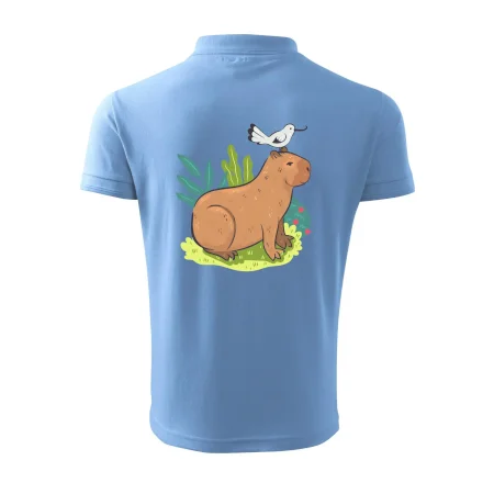 Kapybara a ptáček