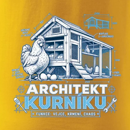 Architekt kurníku technický výkres