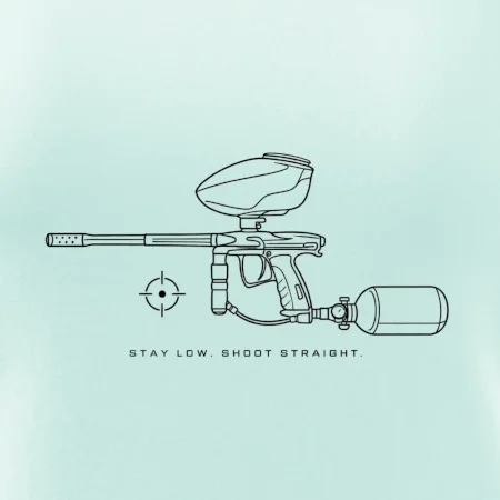 Minimalistický marker stay low shoot straight