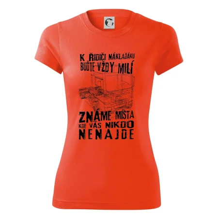 K řidiči náklaďáku buďte vždy milý