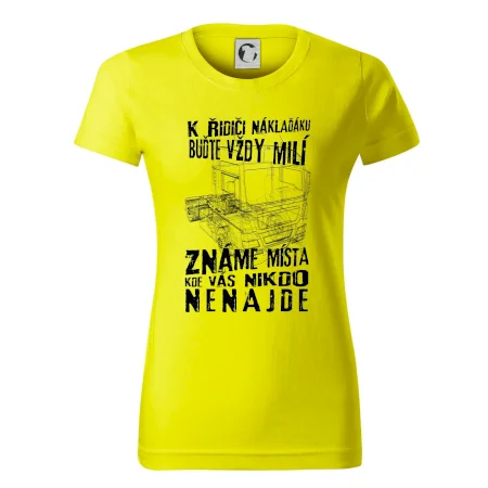 K řidiči náklaďáku buďte vždy milý